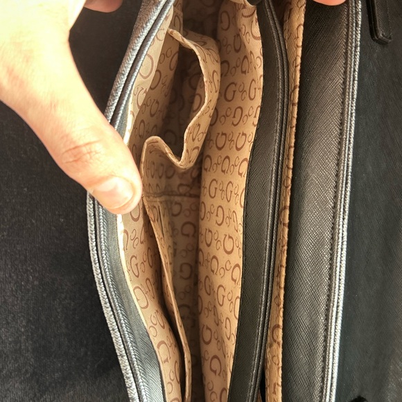 GUESS Silver Monogram Handbag - Picture 5 of 6